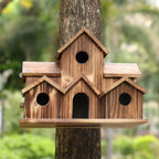 Luxe Houten Vogelhuis – Handgemaakt Design met Authentieke Landelijke Charme-Bird House-DeWoonVallei-DeWoonVallei