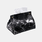 Luxe Marmeren Tissue Box Cover Elegante Ontwerp voor Moderne Ruimtes-Tissue Holder-DeWoonVallei-Zwart/Wit-DeWoonVallei