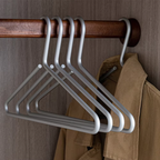 Luxe Matte Metalen Kledinghangers Set Elegante Goud & Zilver-Hangers in clothing-DeWoonVallei-Zilver-DeWoonVallei