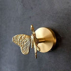 Luxe Messing Wandhaken – Dier- en Bloemdesign met Gouden Afwerking-Coat Rack-DeWoonVallei-DeWoonVallei