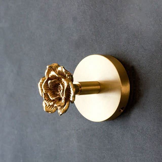 Luxe Messing Wandhaken – Dier- en Bloemdesign met Gouden Afwerking-Coat Rack-DeWoonVallei-DeWoonVallei
