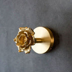 Luxe Messing Wandhaken – Dier- en Bloemdesign met Gouden Afwerking-Coat Rack-DeWoonVallei-DeWoonVallei