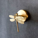 Luxe Messing Wandhaken – Dier- en Bloemdesign met Gouden Afwerking-Coat Rack-DeWoonVallei-DeWoonVallei