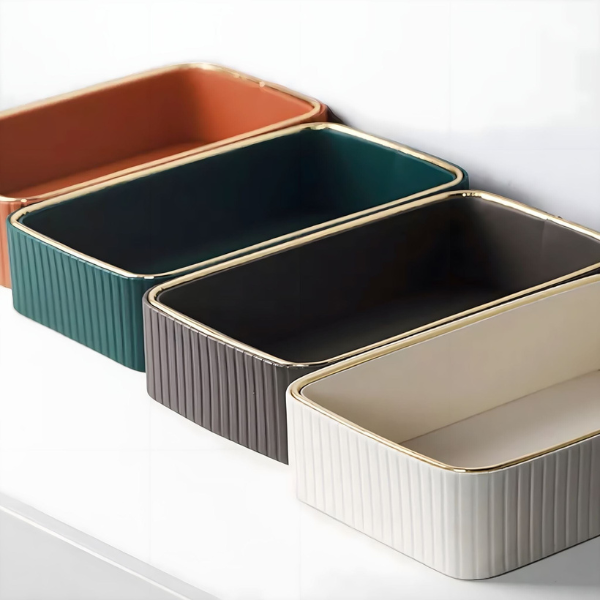 Luxe PU Lederen Opbergtray Moderne Organiser voor Stijlvol en Duurzaam Leven-Decorative Trays-DeWoonVallei-DeWoonVallei