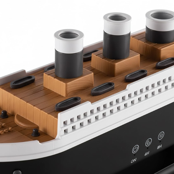 Luxe Scheeps Luchtbevochtiger Elektrisch Aromatherapie Ocean Liner Design voor Kalme en Gehydrateerde Ruimtes-Humidifiers-DeWoonVallei-DeWoonVallei