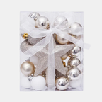 Luxe Set van 30 Kerstballen – Duurzame Onbreekbare Ornamenten met Glanzende, Matte en Glitterafwerking voor een Stralende Kerstboom-DeWoonVallei-Champagne-DeWoonVallei