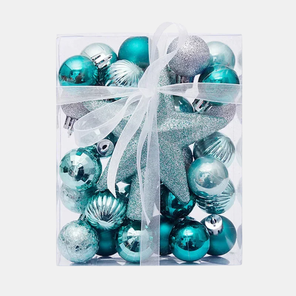 Luxe Set van 30 Kerstballen – Duurzame Onbreekbare Ornamenten met Glanzende, Matte en Glitterafwerking voor een Stralende Kerstboom-DeWoonVallei-Tiffany-DeWoonVallei