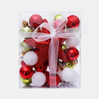 Luxe Set van 30 Kerstballen – Duurzame Onbreekbare Ornamenten met Glanzende, Matte en Glitterafwerking voor een Stralende Kerstboom-DeWoonVallei-rood goud-DeWoonVallei