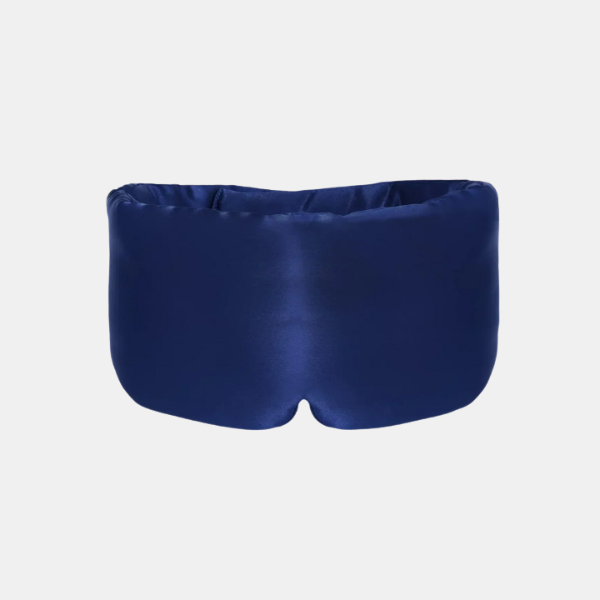 Luxe Slaapmasker met Gel Zijden en Koelend voor Migraine en Ontspanning-Eye mask-DeWoonVallei-Marineblauw-DeWoonVallei