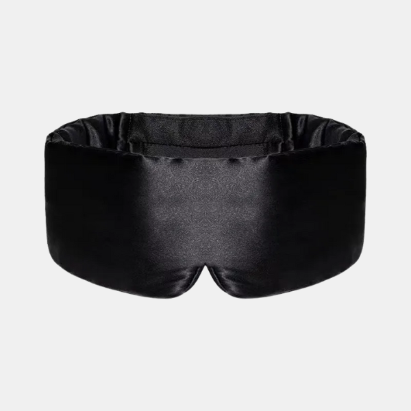 Luxe Slaapmasker met Gel Zijden en Koelend voor Migraine en Ontspanning-Eye mask-DeWoonVallei-Zwart-DeWoonVallei