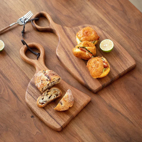 Luxe Walnoothouten Snijplank Dubbelzijdig Ontwerp voor Keuken en Serveren-Cutting Boards-DeWoonVallei-DeWoonVallei