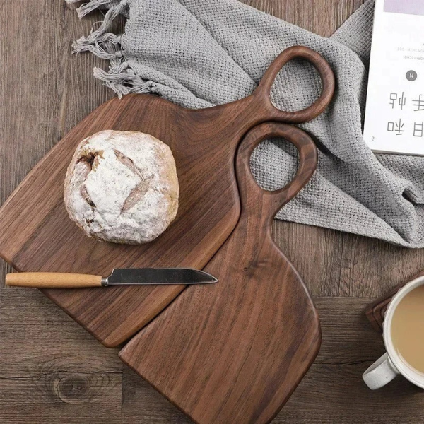 Luxe Walnoothouten Snijplank Dubbelzijdig Ontwerp voor Keuken en Serveren-Cutting Boards-DeWoonVallei-DeWoonVallei