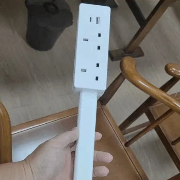 Magnetische Stekkerdoos met 4 Stopcontacten en 2 USB-poorten voor Gemakkelijk Opladen-electric-DeWoonVallei-DeWoonVallei