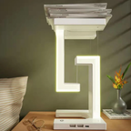 Magnetische Zwevende Tafellamp met Draadloos Opladen Futuristisch Zwevend Licht voor Elegante Ruimtes-Table Lamps-DeWoonVallei-DeWoonVallei
