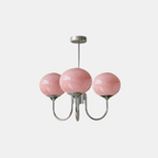 Marshmallow Hanglamp Zacht Roze Glas Elegante Woonverlichting-Hanging Lamp-DeWoonVallei-DeWoonVallei