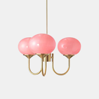 Marshmallow Hanglamp Zacht Roze Glas Elegante Woonverlichting-Hanging Lamp-DeWoonVallei-DeWoonVallei