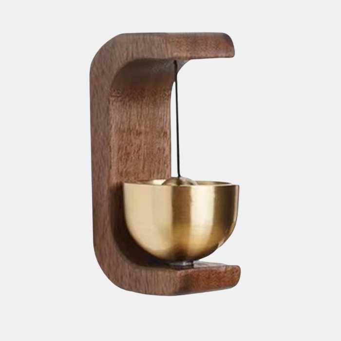Melodieuze Deurbel van Koper en Hout – Rustgevende Klank en Tijdloze Elegantie voor een Harmonieuze Entree-Doorbell-DeWoonVallei-Staand Beuken-DeWoonVallei