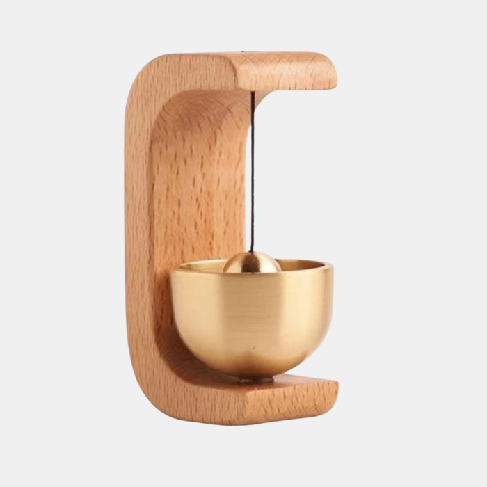 Melodieuze Deurbel van Koper en Hout – Rustgevende Klank en Tijdloze Elegantie voor een Harmonieuze Entree-Doorbell-DeWoonVallei-Staand Walnoot-DeWoonVallei