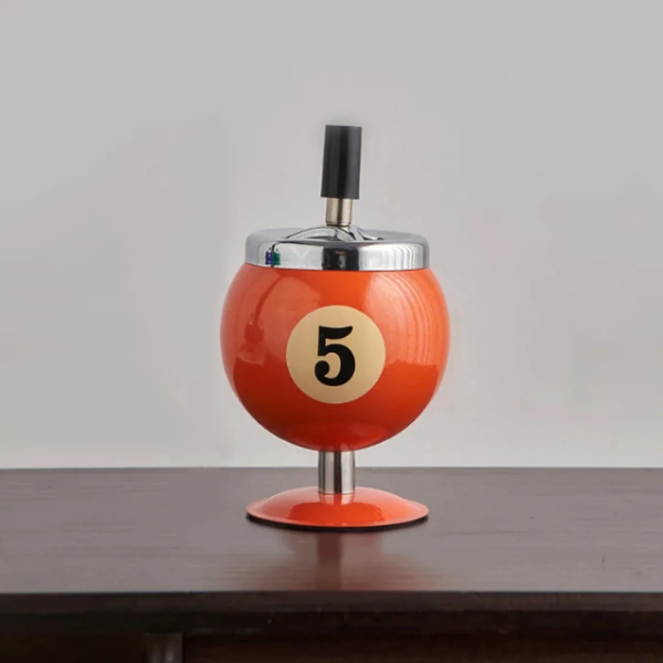 Metaal Biljart Asbak voor Speelkamer Stijlvol & Duurzaam-Astray-DeWoonVallei-Oranje-DeWoonVallei