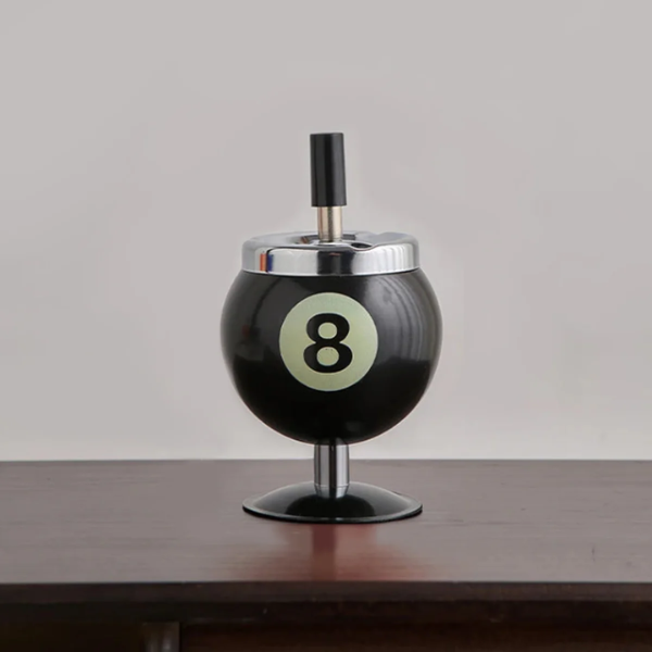 Metaal Biljart Asbak voor Speelkamer Stijlvol & Duurzaam-Astray-DeWoonVallei-Zwart-DeWoonVallei