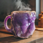 Mineralen Kristallen Koffiemok Elegant Agaat Design & Duurzame Stijl-Mugs-DeWoonVallei-Amethist-DeWoonVallei