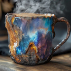 Mineralen Kristallen Koffiemok Elegant Agaat Design & Duurzame Stijl-Mugs-DeWoonVallei-Blauwe Oer-DeWoonVallei