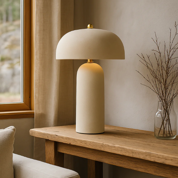 Minimalistische Paddenstoel Tafellamp Zacht Sfeerverlichting voor Gezellig Thuis-Table Lamp-DeWoonVallei-DeWoonVallei