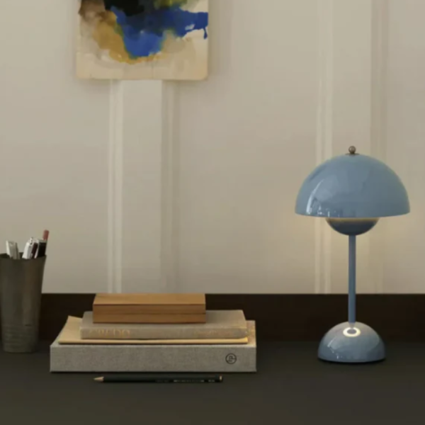 Minimalistische Touch Tafellamp Scandinavische Stijl Dimbare LED voor Slaapkamer en Woonkamer-Lighting & Lamps-DeWoonVallei-Lichtblauw-DeWoonVallei