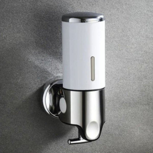 Minimalistische Wandzeepdispenser Ruimtebesparend Modern Badkameraccessoire-Kitchen Tools-DeWoonVallei-1 Stuk-Wit-DeWoonVallei