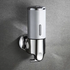 Minimalistische Wandzeepdispenser Ruimtebesparend Modern Badkameraccessoire-Kitchen Tools-DeWoonVallei-1 Stuk-Zilver-DeWoonVallei