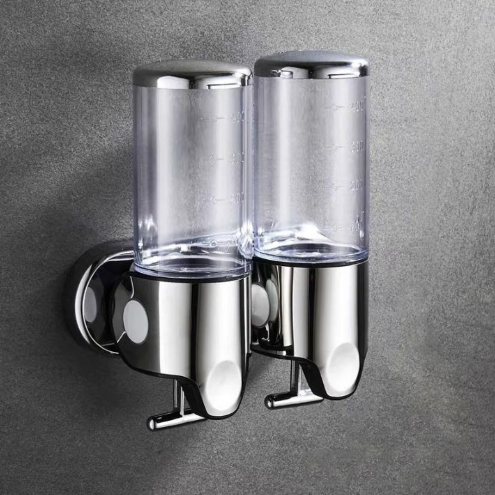 Minimalistische Wandzeepdispenser Set – Moderne Navulbare Zeeppomp voor Badkamer en Keuken-Home & Living-DeWoonVallei-DeWoonVallei