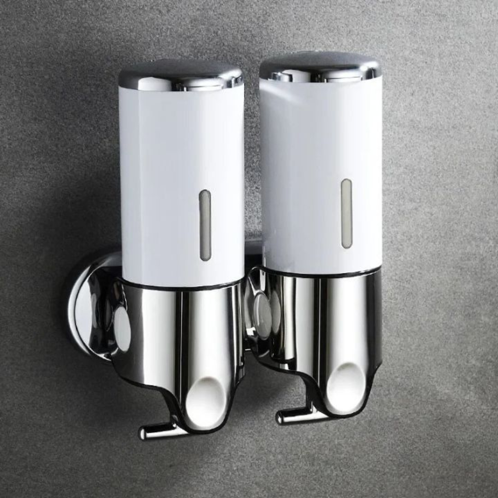 Minimalistische Wandzeepdispenser Set – Moderne Navulbare Zeeppomp voor Badkamer en Keuken-Home & Living-DeWoonVallei-DeWoonVallei