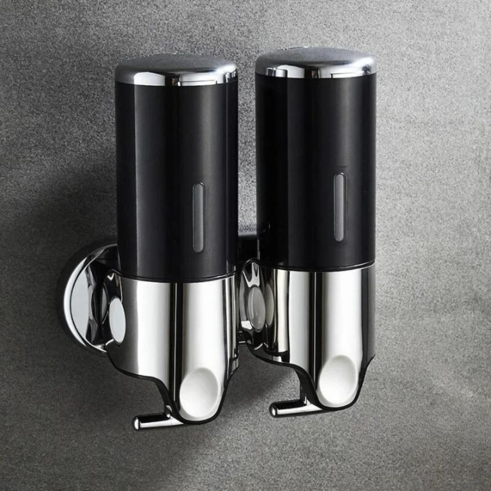 Minimalistische Wandzeepdispenser Set – Moderne Navulbare Zeeppomp voor Badkamer en Keuken-Home & Living-DeWoonVallei-DeWoonVallei