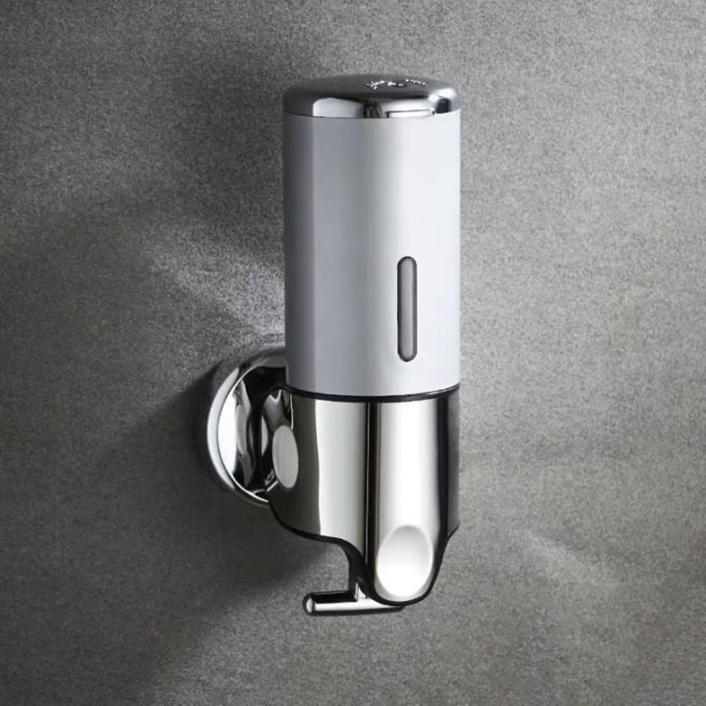 Minimalistische Wandzeepdispenser Set – Moderne Navulbare Zeeppomp voor Badkamer en Keuken-Home & Living-DeWoonVallei-DeWoonVallei