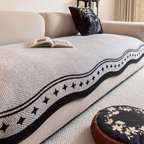 Modern Wave Anti-Slip Bankhoes Stijlvol Golfpatroon voor Bescherming tegen Vlekken en Krassen-Sofa Covers-DeWoonVallei-DeWoonVallei