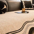 Modern Wave Anti-Slip Bankhoes Stijlvol Golfpatroon voor Bescherming tegen Vlekken en Krassen-Sofa Covers-DeWoonVallei-DeWoonVallei