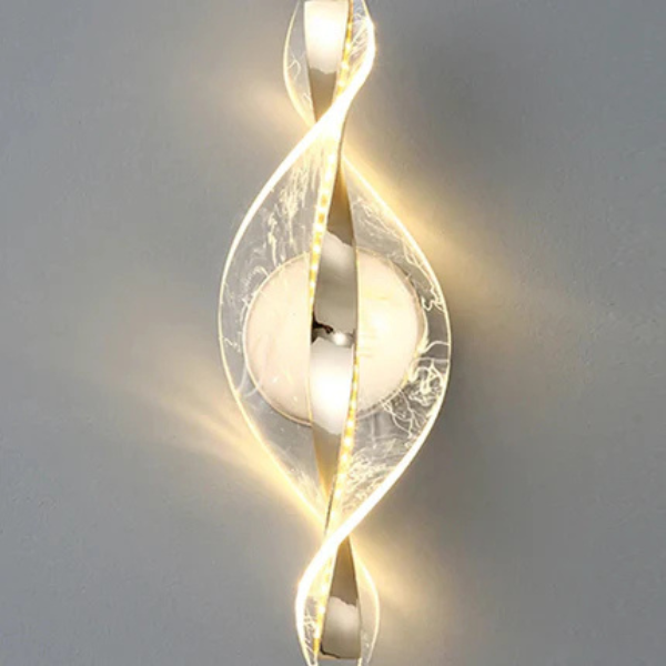 Moderne Acryl Artistieke Wandlamp Twista Stijlvolle Sfeerverlichting-Wall light-DeWoonVallei-Gouden ster-DeWoonVallei