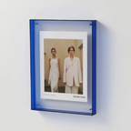Moderne Acryl Fotolijst Zwevend Transparant Display voor Huis en Kantoor-wall decoration-DeWoonVallei-11x14cm-Blauw-DeWoonVallei