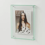 Moderne Acryl Fotolijst Zwevend Transparant Display voor Huis en Kantoor-wall decoration-DeWoonVallei-11x14cm-Lichtgroen-DeWoonVallei