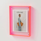 Moderne Acryl Fotolijst Zwevend Transparant Display voor Huis en Kantoor-wall decoration-DeWoonVallei-11x14cm-Lichtrood-DeWoonVallei