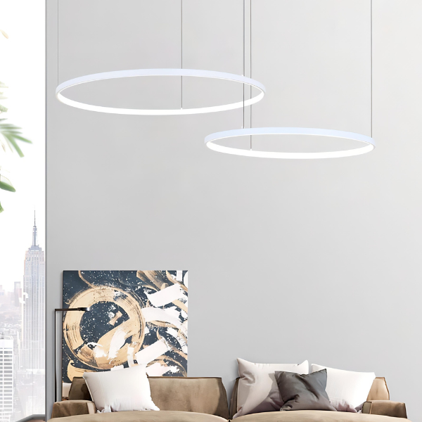 Moderne Cirkel Multi Ring LED Kroonluchter Elegante Verlichting voor Thuis-Chandelier-DeWoonVallei-DeWoonVallei