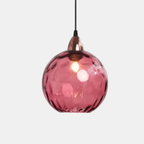Moderne Gekleurde Waterpatroon Glazen Bol Hanglamp Stijlvol Elegant Energiezuinig LED-Hanging Lamp-DeWoonVallei-A (20 x 18 cm)-DeWoonVallei