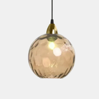 Moderne Gekleurde Waterpatroon Glazen Bol Hanglamp Stijlvol Elegant Energiezuinig LED-Hanging Lamp-DeWoonVallei-D (20 x 18 cm)-DeWoonVallei