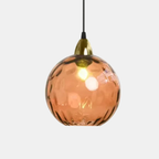 Moderne Gekleurde Waterpatroon Glazen Bol Hanglamp Stijlvol Elegant Energiezuinig LED-Hanging Lamp-DeWoonVallei-E (20 x 18 cm)-DeWoonVallei