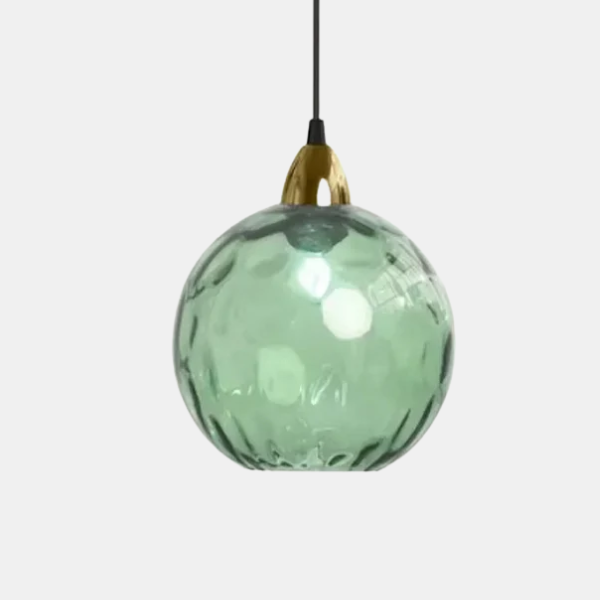 Moderne Gekleurde Waterpatroon Glazen Bol Hanglamp Stijlvol Elegant Energiezuinig LED-Hanging Lamp-DeWoonVallei-F (20 x 18 cm)-DeWoonVallei