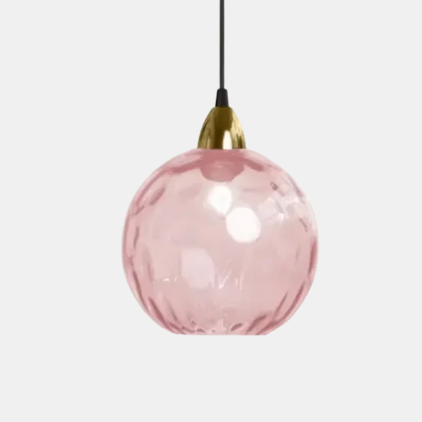 Moderne Gekleurde Waterpatroon Glazen Bol Hanglamp Stijlvol Elegant Energiezuinig LED-Hanging Lamp-DeWoonVallei-G (20 x 18 cm)-DeWoonVallei