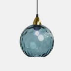 Moderne Gekleurde Waterpatroon Glazen Bol Hanglamp Stijlvol Elegant Energiezuinig LED-Hanging Lamp-DeWoonVallei-J (20 x 18 cm)-DeWoonVallei