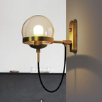 Moderne Glazen Bol Wandlamp Minimalistische Art Deco Stijl voor Elegante Verlichting-Wall Light-DeWoonVallei-Messing-DeWoonVallei
