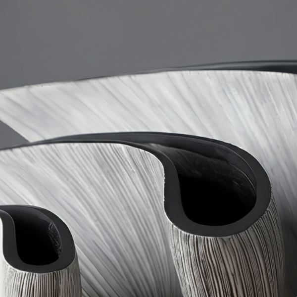 Moderne Grijze Resin Vaas Artistieke Woondecoratie-Vase-DeWoonVallei-DeWoonVallei