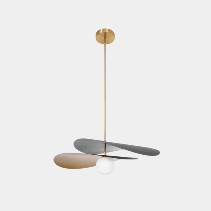 Moderne Hanglamp met Glazen Kap – Goud & Zwart Ontwerp voor Eetkamer en Woonruimte-Lamp-DeWoonVallei-DeWoonVallei